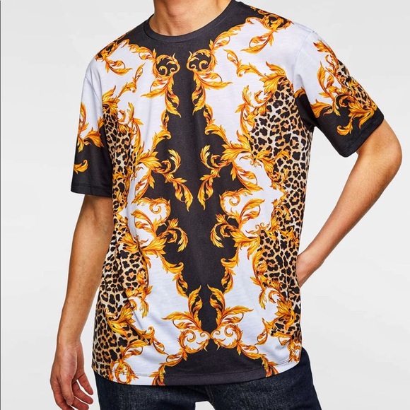 Zara Other - Zara 2019 Versace style baroque print T-shirt